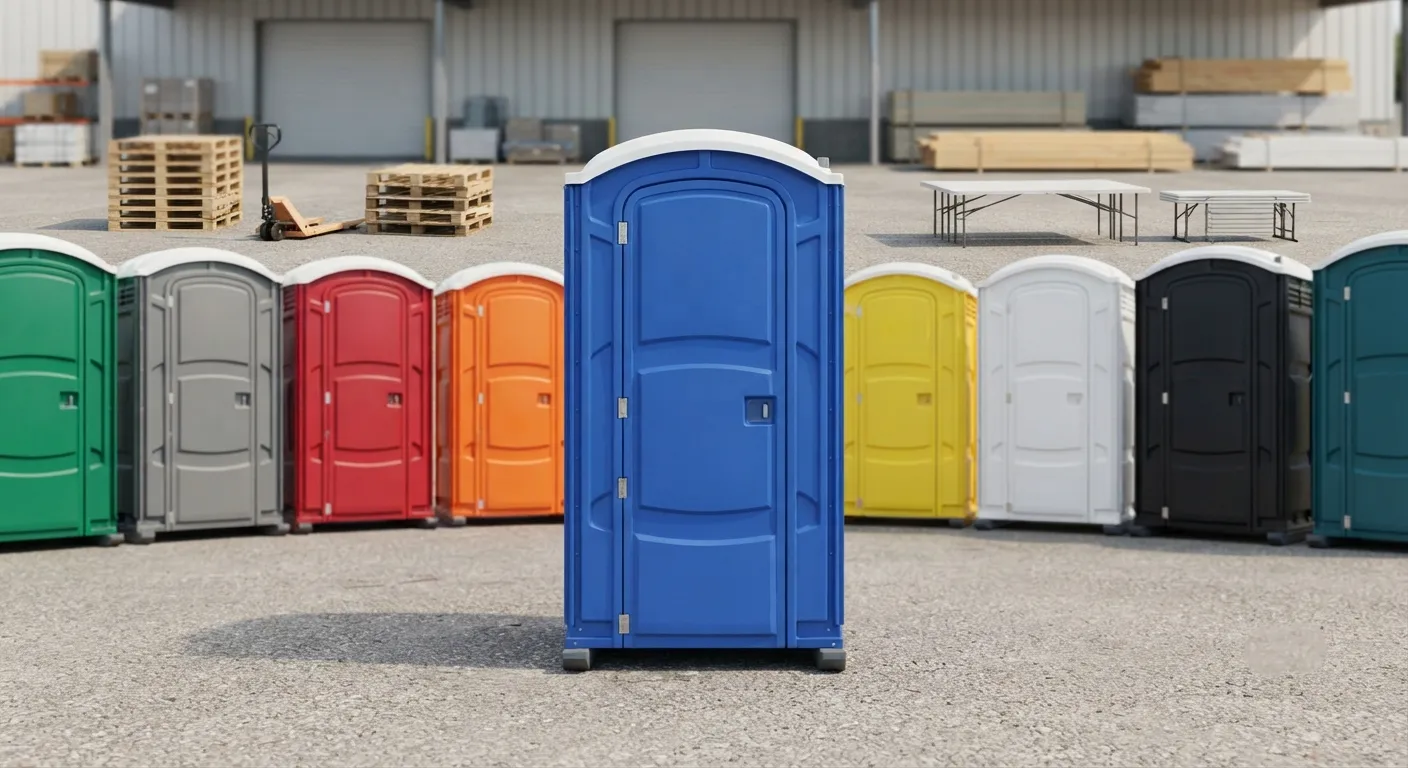 Portable restroom units delivered on a West Coon Rapids, MN work zone