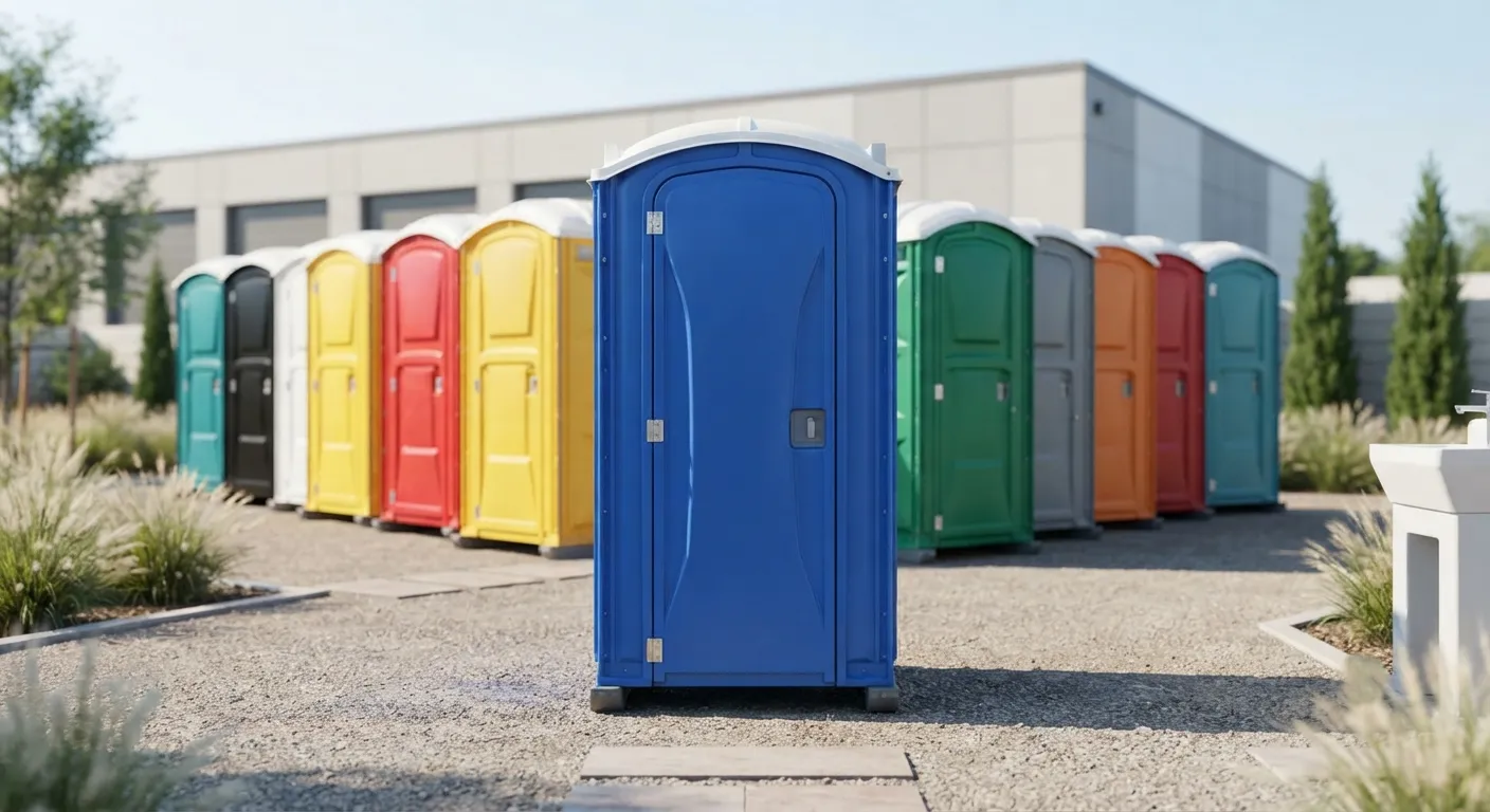 Portable toilet units ready for delivery in West Coon Rapids, MN